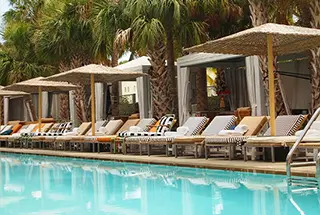 Swimming Pool With Cabanas